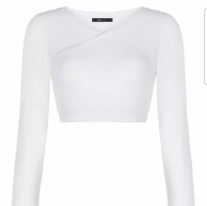 BCBGMAXAZRIA Brinli Crisscross Crop Top